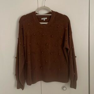 Madewell Brockton Bobble Sweater Brown - S